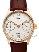 IWC Portuguese Sølvfarvet/Læder Ø42.3 mm IWC Portuguese Sølvfarvet/Læder Ø42.3 mm