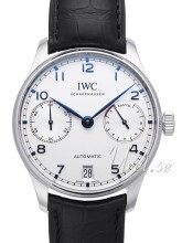 IWC Portuguese Sølvfarvet/Læder Ø42.3 mm IWC Portuguese Sølvfarvet/Læder Ø42.3 mm