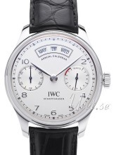 IWC Portuguese Sølvfarvet/Læder Ø44.2 mm IWC Portuguese Sølvfarvet/Læder Ø44.2 mm