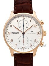 IWC Portuguese Sølvfarvet/Læder Ø40.9 mm IWC Portuguese Sølvfarvet/Læder Ø40.9 mm