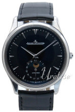 Jaeger LeCoultre Master Ultra Thin Moon Stainless Steel Sort/Læd Jaeger LeCoultre Master Ultra Thin Moon Stainless Steel Sort/Læd
