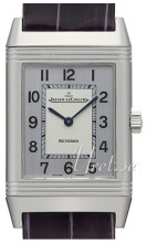 Jaeger LeCoultre Reverso Classique Stainless Steel Sølvfarvet/Læ Jaeger LeCoultre Reverso Classique Stainless Steel Sølvfarvet/Læ
