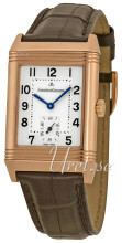 Jaeger LeCoultre Reverso Grande Taille Pink Gold Sølvfarvet/Læde Jaeger LeCoultre Reverso Grande Taille Pink Gold Sølvfarvet/Læde
