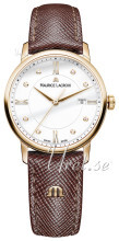 Maurice Lacroix Eliros Date Ladies Hvid/Læder Ø30 mm Maurice Lacroix Eliros Date Ladies Hvid/Læder Ø30 mm