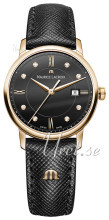 Maurice Lacroix Eliros Date Ladies Sort/Læder Ø30 mm Maurice Lacroix Eliros Date Ladies Sort/Læder Ø30 mm