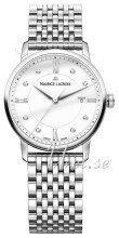 Maurice Lacroix Eliros Date Ladies Hvid/Stål Ø30 mm Maurice Lacroix Eliros Date Ladies Hvid/Stål Ø30 mm