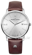 Maurice Lacroix Eliros Date Sølvfarvet/Læder Ø40 mm Maurice Lacroix Eliros Date Sølvfarvet/Læder Ø40 mm