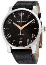 Montblanc Timewalker Sort/Læder Ø42 mm Montblanc Timewalker Sort/Læder Ø42 mm