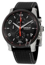 Montblanc Timewalker Sort/Læder Ø43 mm Montblanc Timewalker Sort/Læder Ø43 mm