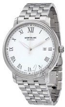 Montblanc Tradition Hvid/Stål Ø40 mm Montblanc Tradition Hvid/Stål Ø40 mm