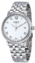 Montblanc Tradition Hvid/Stål Ø36 mm Montblanc Tradition Hvid/Stål Ø36 mm