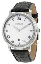 Montblanc Tradition Hvid/Læder Ø40 mm Montblanc Tradition Hvid/Læder Ø40 mm