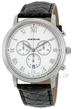 Montblanc Tradition Hvid/Læder Ø42 mm Montblanc Tradition Hvid/Læder Ø42 mm