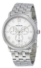 Montblanc Tradition Hvid/Stål Ø42 mm Montblanc Tradition Hvid/Stål Ø42 mm