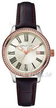 Nautica Dress Sølvfarvet/Læder Ø36 mm Nautica Dress Sølvfarvet/Læder Ø36 mm
