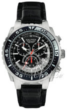Nautica Chronograph Sort/Læder Ø45 mm Nautica Chronograph Sort/Læder Ø45 mm