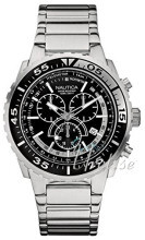 Nautica Chronograph Sort/Stål Ø45 mm Nautica Chronograph Sort/Stål Ø45 mm