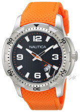 Nautica Analog Sort/Gummi Ø46 mm Nautica Analog Sort/Gummi Ø46 mm