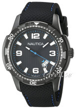 Nautica Analog Sort/Gummi Ø43 mm Nautica Analog Sort/Gummi Ø43 mm