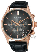 Pulsar Sort/Læder Ø43 mm Pulsar Sort/Læder Ø43 mm