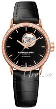 Raymond Weil Freelancer Sort/Læder Ø29 mm Raymond Weil Freelancer Sort/Læder Ø29 mm