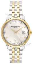 Raymond Weil Toccata Hvid/Gul guldtonet stål Ø34 mm Raymond Weil Toccata Hvid/Gul guldtonet stål Ø34 mm