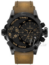 Timecode Marconi 1896 Sort/Læder Ø46 mm Timecode Marconi 1896 Sort/Læder Ø46 mm
