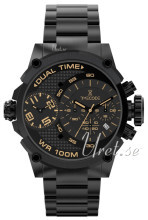 Timecode Sort/Stål Ø46 mm Timecode Sort/Stål Ø46 mm