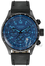 Timecode Blå/Læder Ø49 mm Timecode Blå/Læder Ø49 mm