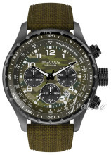 Timecode Sputnik 1957 Grøn/Læder Ø49 mm Timecode Sputnik 1957 Grøn/Læder Ø49 mm