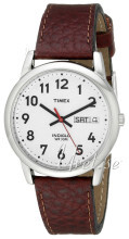 Timex Easy Reader Sølvfarvet/Læder Ø35 mm Timex Easy Reader Sølvfarvet/Læder Ø35 mm