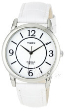 Timex Classic Elevated Hvid/Læder Ø35 mm Timex Classic Elevated Hvid/Læder Ø35 mm