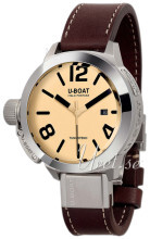 U-Boat Classico Beige/Læder Ø45 mm U-Boat Classico Beige/Læder Ø45 mm