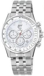 ETT Eco Tech Time Radio-Controlled Sølvfarvet/Stål Ø43 mm EGS-11612-42MS