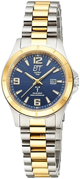 ETT Eco Tech Time Gobi Blå/Gul guldtonet stål Ø32 mm ELS-11677-32M