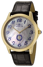 Invicta II Hvid/Læder Ø44 mm 0396