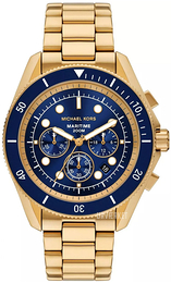 Michael Kors Maritime Blå/Gul guldtonet stål Ø45 mm MK9202