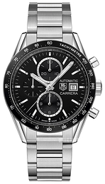 TAG Heuer Carrera Sort/Stål Ø41 mm CV201AL.BA0723