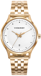 Viceroy Classic Hvid/Rosaguldtonet stål Ø37 mm 461124-06