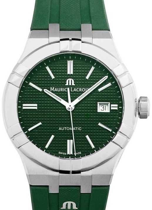 Maurice Lacroix AI6008-SS000-630-5 Aikon Grøn/Gummi Ø42 mm