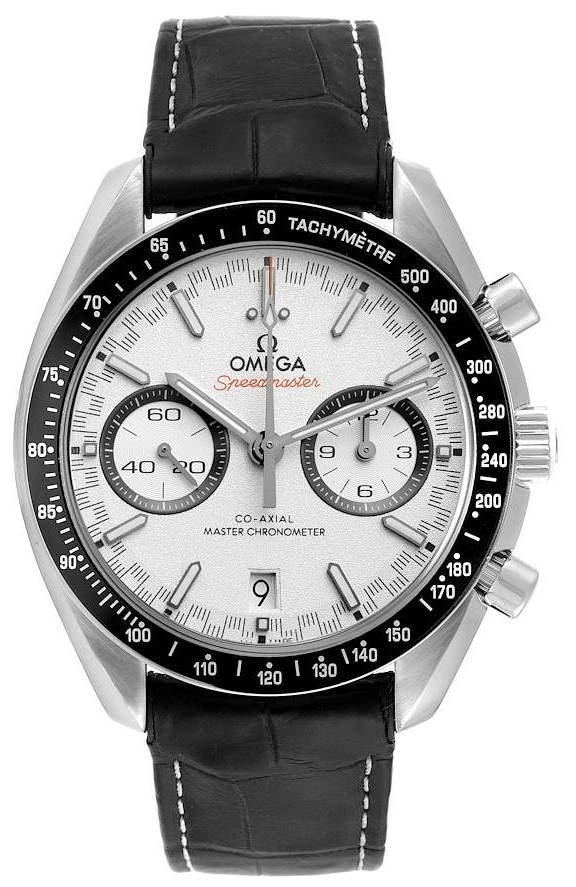 Omega 329.33.44.51.04.001 Speedmaster Racing Hvid/Læder Ø44.25 mm