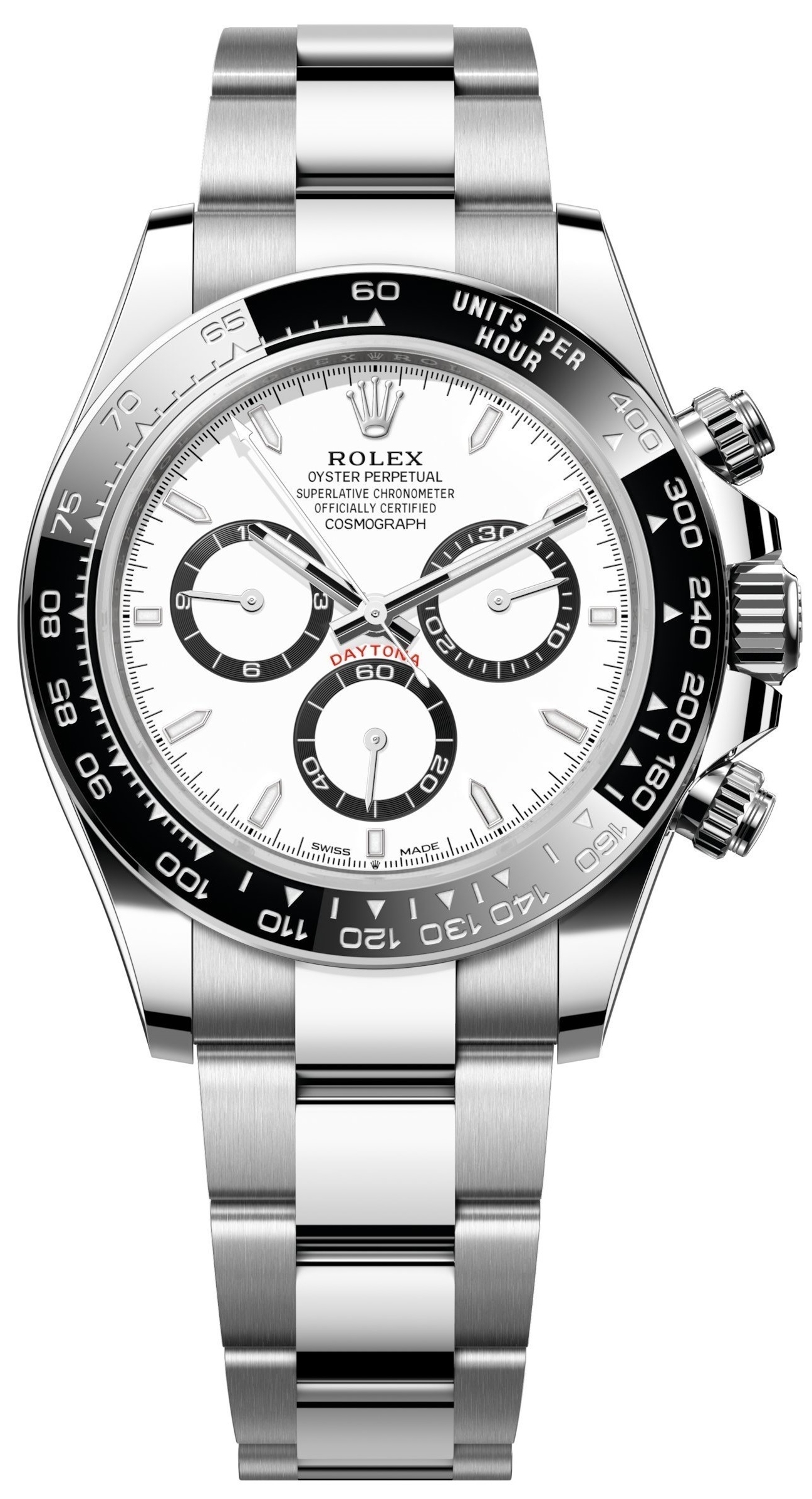 Rolex Herreur 126500LN-0001 Cosmograph Daytona Hvid/Stål Ø40 mm