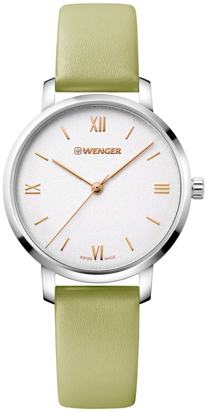 Wenger 99999 Dameur 01.1731.103 Hvid/Læder Ø38 mm