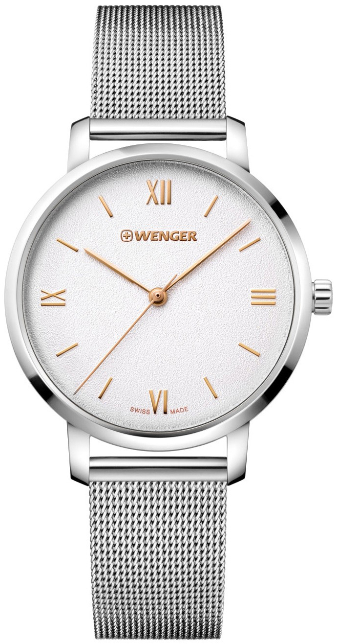 Wenger 99999 Dameur 01.1731.104 Hvid/Stål Ø38 mm