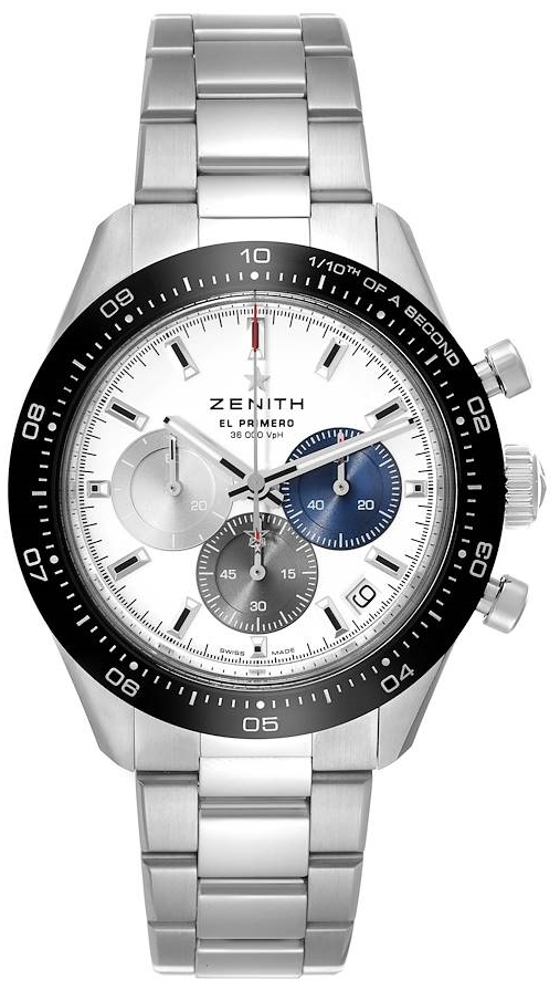 Zenith 03.3100.3600-69.M3100 El Primero Hvid/Stål Ø41 mm